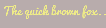 Image with Font Color EEEB88 and Background Color B8ACAC